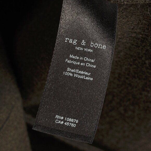 Rag & Bone Slade Army Green Wool Military Blazer - Picture 10 of 11